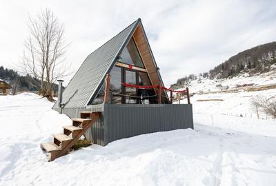 Teren 7,656 mp + Cabane tip A Frame, Fundata - 4