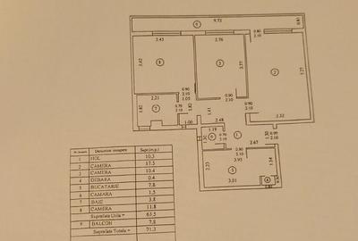Apartament 3 camere  decomandat – Drumul Taberei - 7