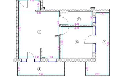Apartament cu 2 camere semidecomandat în Grigorescu