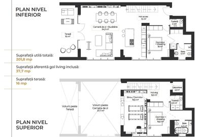 Spațiu Birouri Contemporan | Tavan Inal | Loft Duplex | Terasă 16 mp | Floreasca - 7
