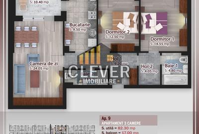 Apartament cu 3 camere decomandat în Theodor Pallady