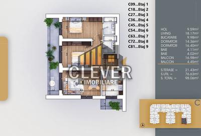 Apartament 3 camere Finalizat, Incalzire Pardoseala  | Metrou la 700m - 1
