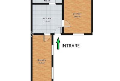 Apartament renovat cu 2 camere si terasa in zona Tribunei din Sibiu - 8