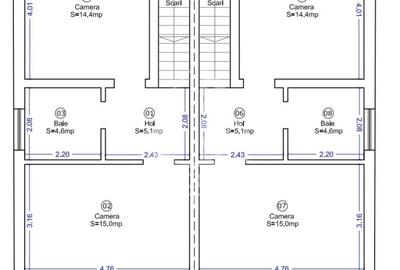 Duplex complet decomandat, cu 4 camere si 2 bai, langa Bucovat - 15