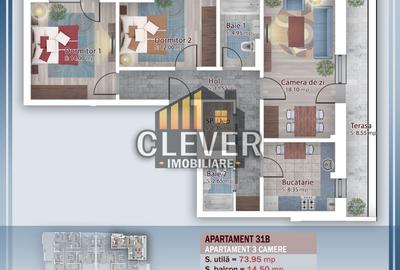 Apartament cu 3 camere decomandat în Theodor Pallady