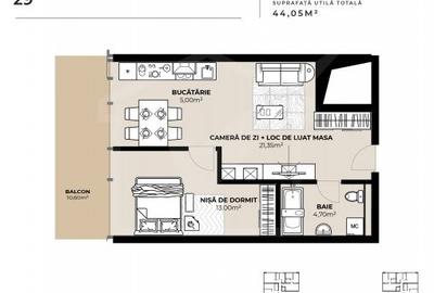 Apartament 2 camere, zona Garii, imobil de lux cu Mall la primele etaje ! - 3