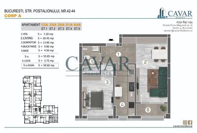 Apartament cu 2 camere decomandat în Apărătorii Patriei
