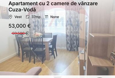 Apartament cu 2 camere decomandat, mobilat în Vest