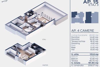 Prelungirea Ghencea-Penthouse cu terasa cat o vacanta in fiecare zi-Comision0% - 8