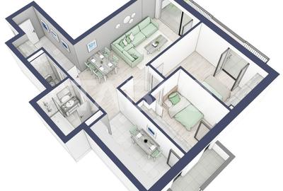 Comision 0-Apartament 3 camere 70 mp etaj 1 boxa la subsol Turnisor - 7