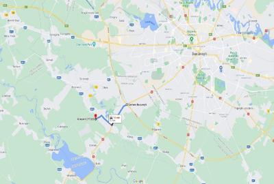 Teren 2117 mp Clinceni Bragadiru – lângă A0 – împrejmuit, utilități + container - 4