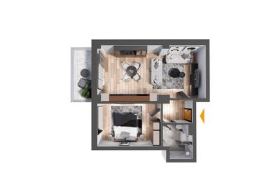 Apartament 2 camere   Nicolina -  Selgros COD 158809 - 6