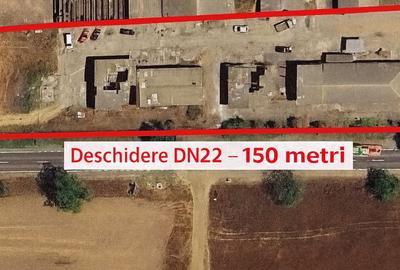 Teren 5000 mp DN22 cu clădiri 800mp + platformă betonată 2700 mp - 1