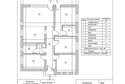 Casa parter 2025, cu 4 dormitoare, 2 bai, teren 400 mp+drum servitute 9m latime - 11