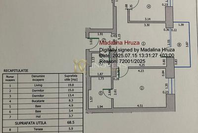 3 camere Gorjului –   Militari Novum 56, Faza 2 | 74,4 mp | 2 băi | etaj 11/11 - 14