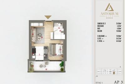 Garsonieră Premium în Ansamblu Rezidențial Nou | Finisaje de Lux | Comision 0% - 3