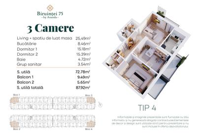 Direct dezvoltator - Apartament 3 camere modern - Ansamblu nou - 14