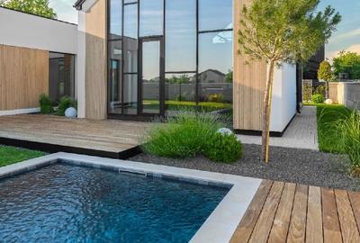 Casă Parter cu Design Minimalist și Piscină - 3
