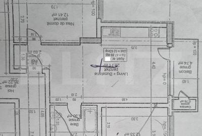 Apartament 2 camere, semifinisat, 53mp, zona Vivo - 1