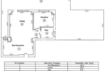 Apartament cu 2 camere, terasa 124mp, zona Torontalului - 9
