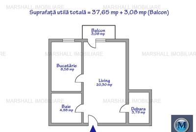 Garsoniera de vanzare, zona Nord, 37.65 mp #16457 - 6