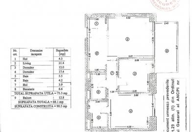 Apartament 3 Camere One Verdi Park | 2 Bai | Balcon | Parcare subterană - 9
