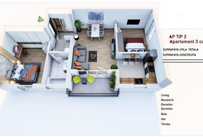 Apartamente 3 camere predare in Mai 2025 Sanpetru