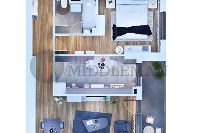 Apartament tip decomandat   cu 2 camere langa  Mall Veranda - COMISION 0 %. - 1