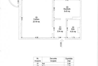 Apartament 1 camera, decomandat – 37 mp | Calea Șagului - 19