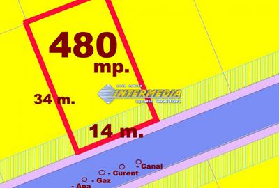 Teren Intravilan 480 mp d= 14m CETATE Dealul Furcilor PUZ toate utilitatiile - 1
