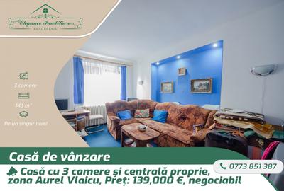 Casa cu 3 camere și centrală proprie,zona Aurel Vlaicu, Arad - 1