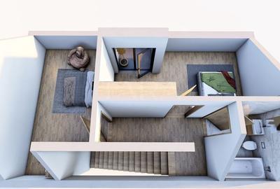Apartament 100 mp, etaj si mansardă, cu grădină și parcare, Someșeni. - 3