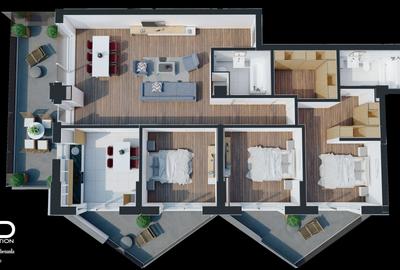 AP. 4 CAMERE | SE | 129 MP | SHOPPING CITY SIBIU | Evolution Apartments - 9