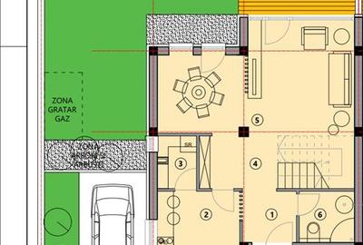 Vila tip duplex in cartier rezidential, 3 dormitoare, 2 bai, pompa de caldura, B - 19
