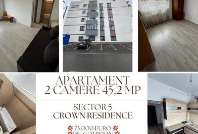 Apartament cu 2 camere semidecomandat în Est