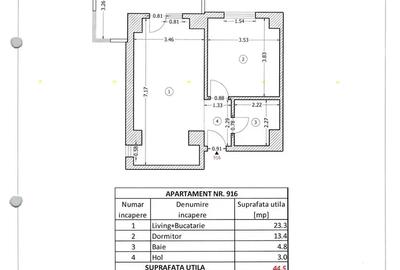 Apartament 2 camere – Vanzare - Mobilat cu Designer – Direct Propietar - 16