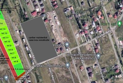 Teren 518mp(370.4mp+cota dr+cota sp. verde),drum 7ml. asfalt,toate utilitatile! - 1