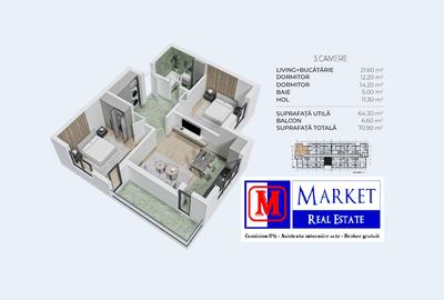Apartament 3 camere - Metrou Berceni - PROMOTIE !!! - 8