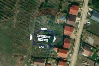 Teren Construcții intravilan de 540 mp, în Paleu