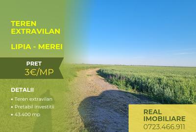 Teren agricol Lipia-Merei, 4hectare compact ! - 1