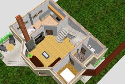 Veterani , casa construita din caramida - 2