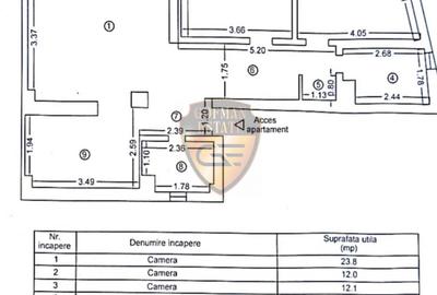 3 camere, Piata Ovidiu, Centrul Vechi, et 3, balcon, 2 bai, centrala gaze, A/C - 11