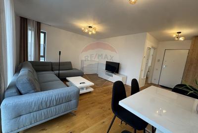 Apartament cu 2 camere semidecomandat, mobilat în Băneasa