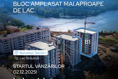 Garsonieră Dubla. Lacul Străulești. Poziție premium lângă lac! - 1