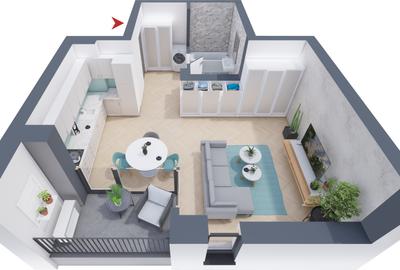 Apartament cu 2 camere decomandat în Torontalului