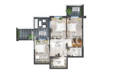 Vânzare - Penthouse zona Copou, 157.05 mp utili + 34.05 mp terasă - 5