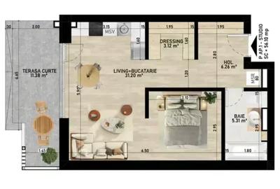 Studio LUX | Pipera Plaza Bloc Nou  | Ansamblu Rezidential - 13