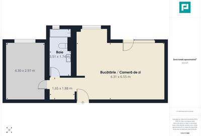 Apartament cu 2 camere în Moșnița Nouă - 7