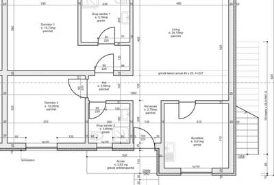 Apartament cu 3 camere decomandat în Tărlungeni