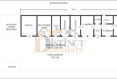 Casă in stil săsesc, 5 camere, 2500 mp teren, Bod zonă centrală. - 10